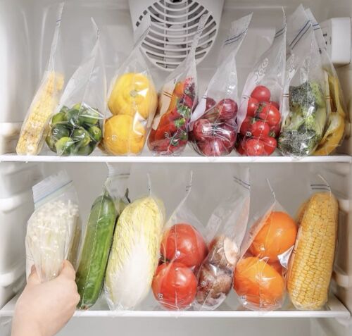 Sac De Conservation À Double Armature Épaissi Sac Compact Transparent Sac Auto - Scellé Pour Les Aliments Ménagers Congélateur Réfrigérateur Sous - Emballage Sac Scellé Petit Moyen Grand Chaque Boîte