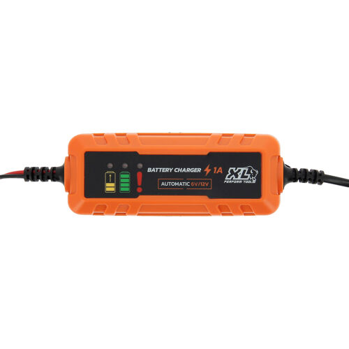 Chargeur de batterie intelligent XL Perform Tools 1A 12V 20W compact, câble détachable 3m