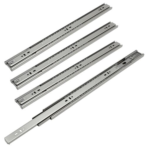 Glissières de tiroirs Coulisse à sortie totale Coulisse pour charges lourdes Coulisse télescopique Guidage à billes 45mm 400mm 8 pièces