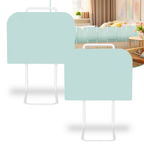 Barrière De Lit Réglable En Hauteur Anti-Chute Tube En Acier Réglable De 40 À 60 Cm Pour Lit D'enfant Lit De Parent 2x60cm Vert
