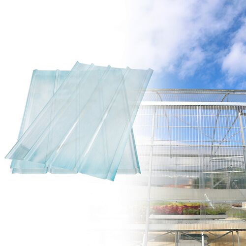 Plaque de couverture, ondulé , transparent, l.90 x L.1.20 cm, Ep.2 mm,3pcs