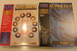 Lot 2 Packs 10 Cd Corel Super Ten - Textures Et Great Work Of Arts - Mac Et Pc