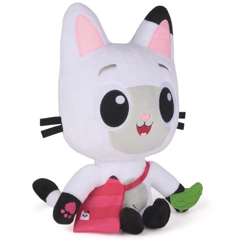 Gabby's Dollhouse Gabby et la Maison Magique Le Film - Gabby Dollhouse - Peluche à Fonction Pandy Pattes 30 Cm Avec Sons - Peluche Chat - Dessin Animé Jouet Maison De Poupée - Jouet Enfant 3 Ans Et +