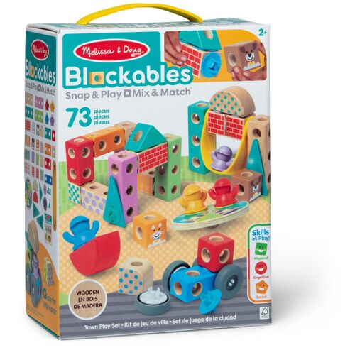 Melissa & Doug LA VILLE - 73 PIÈCES - BLOCKABLES