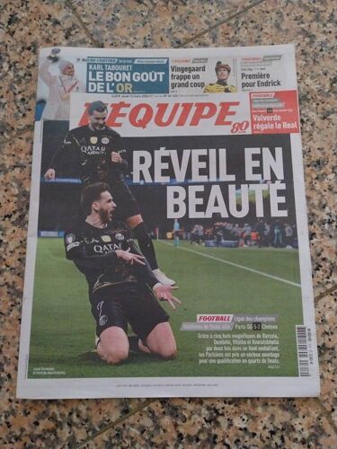 Journal L'Équipe N°26140 - Jeudi 12 Mars 2026 -  Psg - Chelsea 5-2