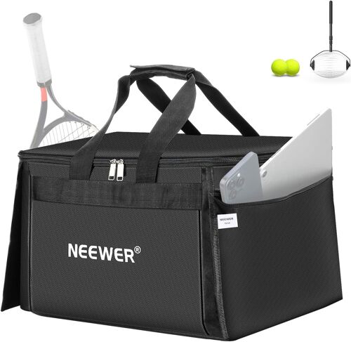 Neewer Sac De Transport Pour 110 Balles De Tennis & Pickleball Polyester Robuste Pour Chariot Ramasseur Tb01s, Panier Caddy Léger & Portable Pour Baseball & Golf Avec Poches Latérales, Tb01b