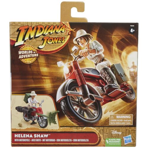 Indiana Jones Worlds of Adventure Helena Shaw avec moto