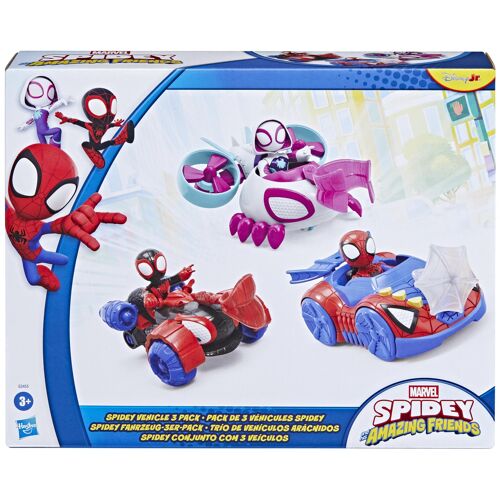 Marvel Spidey et ses Amis Extraordinaires - Pack de 3 figurines avec véhicules