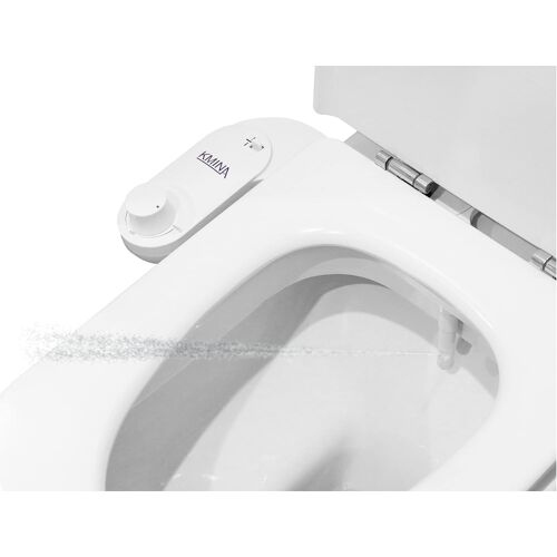 Subzonal-Bidet De Toilette Wc Non Électrique (Tuyau 80 Cm, Eau Froide), Pulvérisateur Jet D¿Eau Réglable Pour Hygiène Intime Type Lave-Fesses, Blanc