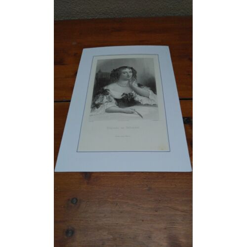 Gravure Xixe. Gravure Sur Acier, Portrait En Buste De "Madame De Sevigne" Publié Par Garnier, Paris, Vers 1850.