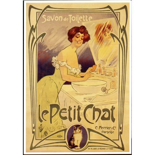 Carte Postale Savon De Toilette Le Petit Chat
