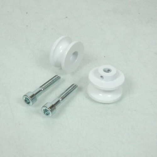 Paire Diabolo De Levage Ø6mm Blanc Anodisé Pour Moto Motocycle 04020608 Neuf