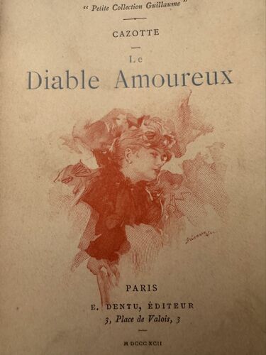 Le Diable Amoureux  Cazotte 1892 Collection Guillaume Illustré 