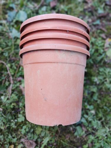 Pots En Plastique Marron Clair (Lot De 4) 32 X 24 De Hauteur