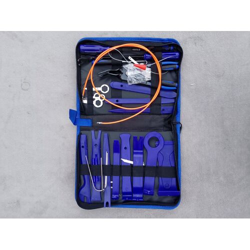 Kit Démontage Garniture Voiture 43 Pièces - Outils Retrait Clips, Autoradio, Tableau De Bord - Mallette