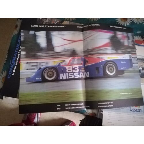 Poster Nissan Npt 92 Imsa Gt Brabham 1992