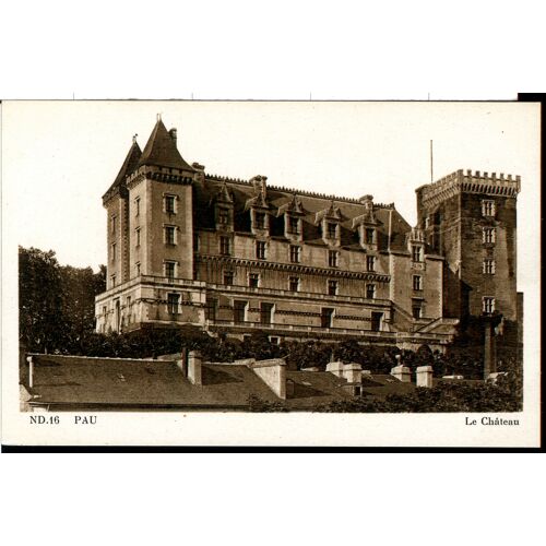 Carte Postale N°Nd.16, Pau, Le Château, 1949