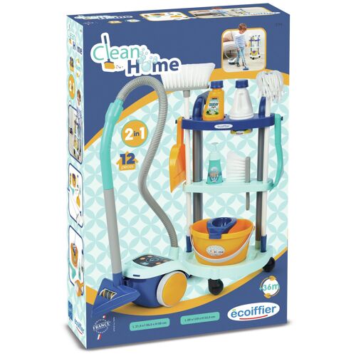 ECOIFFIER Chariot ménage + aspirateur
