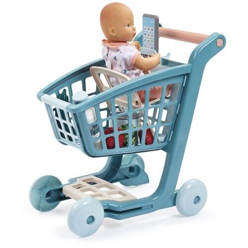 ECOIFFIER Chariot + Poupon + Accessoires