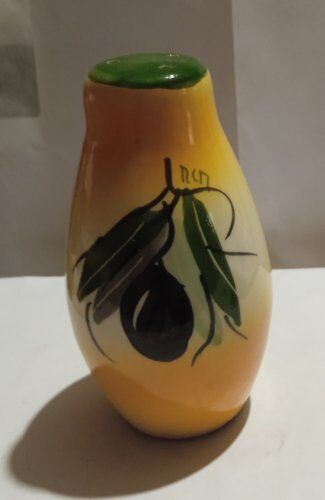 Salière - En Céramique - Décor Provençal - " M C M " - Vintage