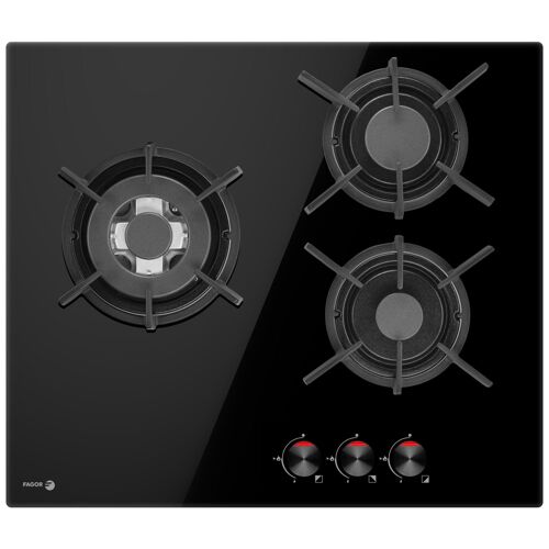Fagor 3CFI-3GLSPB Noir Intégré 59 cm Gaz 3 zones