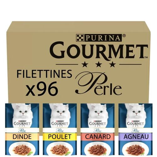 Gourmet Perle Les Filettines En Sauce Multivariétés - 96x85g - Sachets Repas Pour Chat Adulte