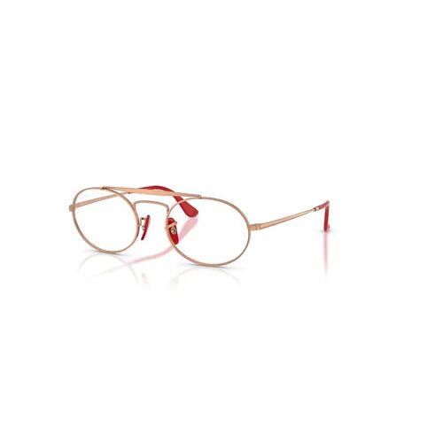 Ray-Ban Rb3775vm Optics Scuderia Ferrari Collection - Monture Or Rose Mat Verres Incolore 51-20 Polarisés