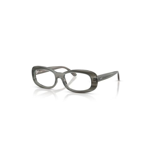 Ray-Ban Rb2221v Optics - Monture Rayé Gris Verres Incolore 51-18 Polarisés