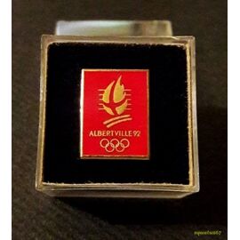 Pin's Jeux Olympiques Albertville 92 – Curling – Vintage