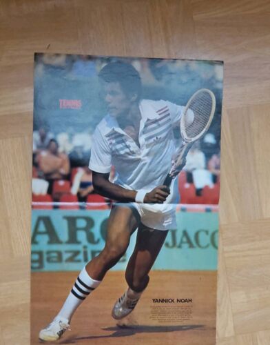 Affiche Poster De Yannick Noah Joueur De Tennis À 19 Ans