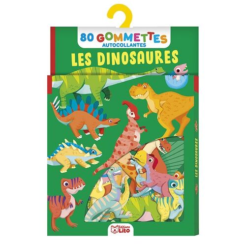 Les Dinosaures - 80 Gommettes Autocollantes