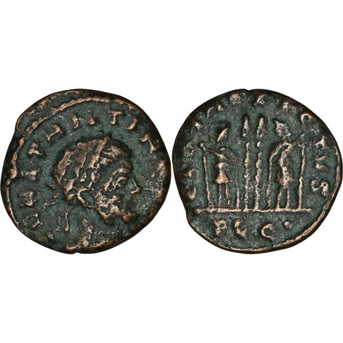 Rome - Constantin 1er - Gloria Exercitvs - Demi-Nummus - 0.79 G - Lyon - Not In Ric - 27-305