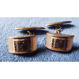 Paire de boutons de manchette anciens