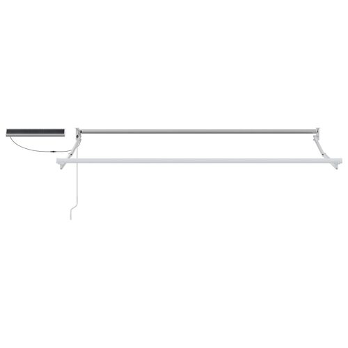 Vidaxl Cadre De Store Rétractable Électrique Blanc 3 X 2,5 M Acier