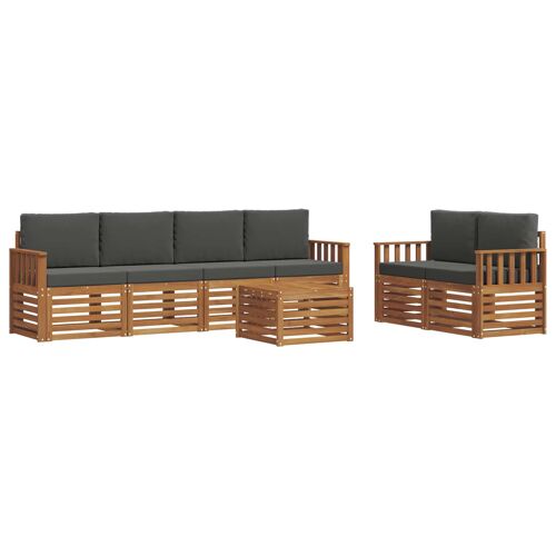 Vidaxl Ensemble De Canapés D'extérieur Naturel Et Anthracite