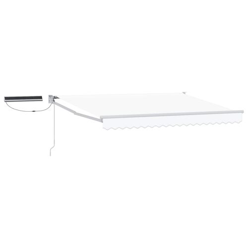 Vidaxl Auvent Rétractable Électrique Blanc 3,5 X 2 M
