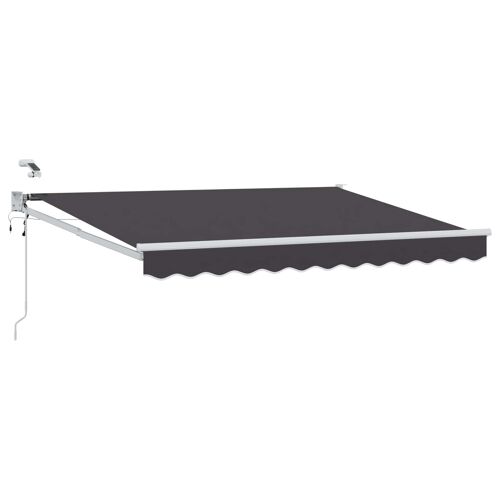 Vidaxl Auvent Rétractable Électrique Anthracite 3,5 X 2 M