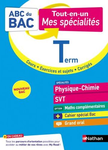 Abc Tout En Un Mes Spécialités Tle - Physique-Chimie, Svt, Maths Complémentaires, Grand Oral - Bac 2026 - Spécialités Terminale + Cahier Spécial Bac - Cours, Sujets Et Corrigés - Epub
