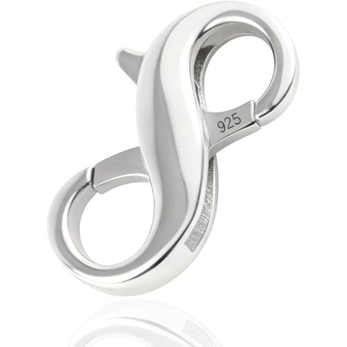 Mevronisshop-Porte-Clés Avec Fermoir Mousqueton En Argent Sterling 925 - Fermoir Pour Bracelet En Acier Inoxydable 14 X 6 Mm - Convient Pour La Fabrication De Bijoux, De Perles Et De Bracelets Diy