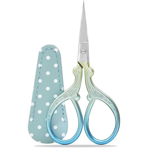 Mevronisshop-Ciseaux Broderie Ciseaux En Acier Inoxydable Pour Petits Métiers À Coudre, Filetage, Couture, Artisanat, Coupe 1 Pièces Avec Couverture De Ciseaux En Faux Cuir