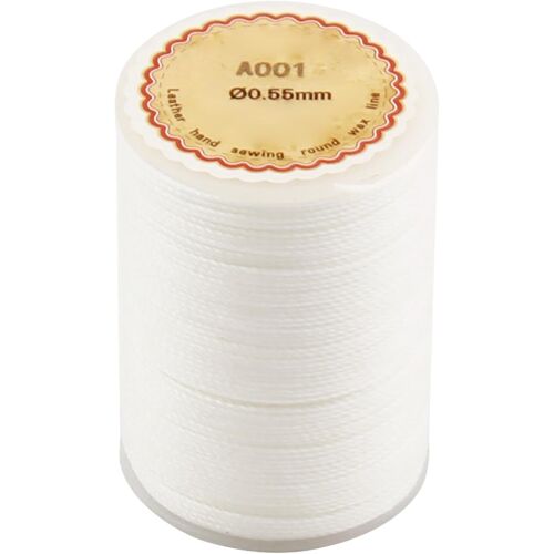 Mevronisshop-0.5mm Rouleaux De Cordon Ciré Pour Bijoux Et Loisirs Créatifs 80m, Cordon Rond En Polyester Ciré Avec Bobine, Fil De Cire Robuste Pour Bijoux Collier Bracelet Craft Faisant Fabrication D