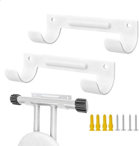 MEVRONISSHOP-Table à Repasser Murale, Accroche Table à Repasser Planche à Repasser Murale Support Mural Blanc, Gain de Place pour Maison et Salle de Bain Blanc, 2 Pieces