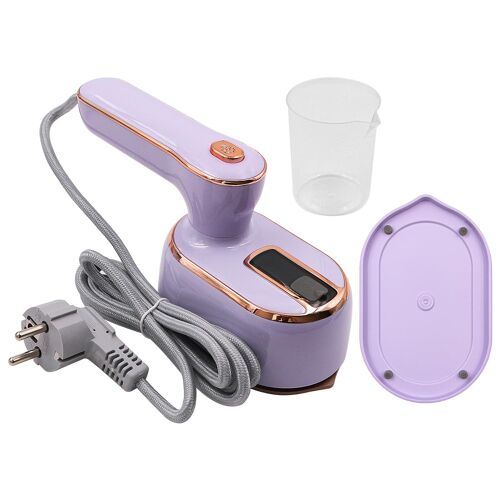 Mevronisshop-Mini Fer Électrique Portable De Voyage Pour Vêtements, Fer Pliable Rotatif 1000 W Avec Réservoir D'eau De 100 Ml, Préchauffage En 20 Secondes, Rotatif À 180 °, Violet