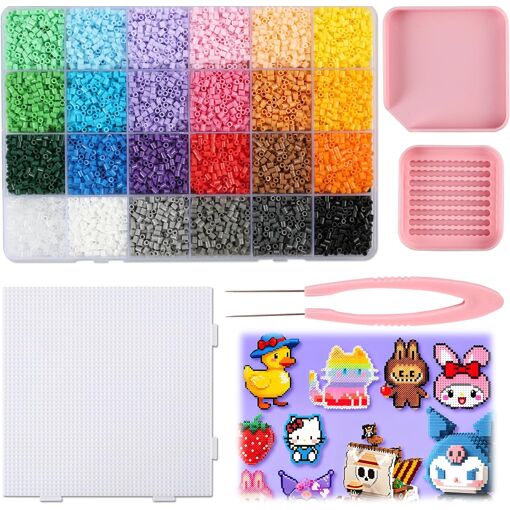 JBM Sachet de perles Hama - 5 mm - Rouge phosphorescent - 1000 perles pas cher JBM Sachet de perles Hama - 5 mm - Rouge phosphorescent - 1000 perles pas cher