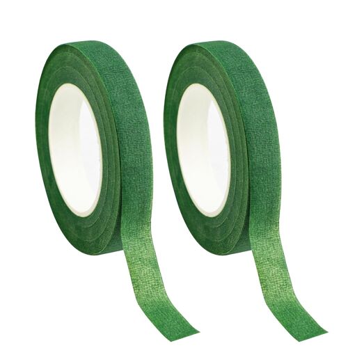 Mevronisshop-2 Rouleaux De Auto-Adhésif Rubans Floraux En Papier Pour Le Jardin,Floratape Pour Bouquet Diy,Scotch Fleuriste¿Les Ruban Pour Tiges De Fleuriste(Vert Foncé)