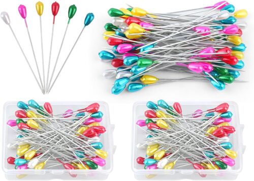 Mevronisshop-Pingles À Couture,200 Pcs 55mm Aiguilles Couture Têtes Colorées 55mm La Mercerie Accessoire Couture Mercerie Pour Quilting Bbijoux Bricolage Décoration Loisirs Créatifs D'artisanat