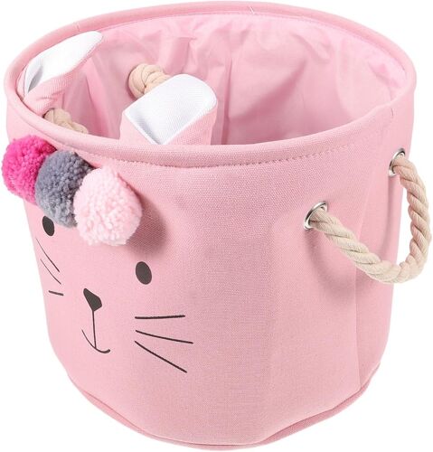 MEVRONISSHOP-Panier à linge pour filles Panier en tissu pour linge sale ou motif de chat mignon pour nouveau-né