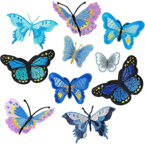 Mevronisshop-Lot De 10 Écussons Papillon À Repasser, Motifs Papillon Pour Bricolage, Vêtements, Jeans, Vestes, Vêtements Pour Enfants, Sacs, Bonnets
