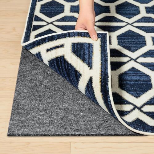 MEVRONISSHOP-Tapis en Feutre antidérapant avec Envers en Caoutchouc, 120 x 180 cm, Tapis Antidérapant Découpable Universel, pour sols en Bois Dur, Doux et sûr