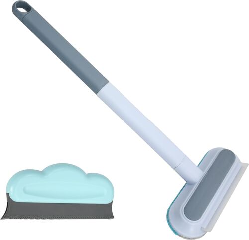 MEVRONISSHOP-Brosse Anti Poils Animaux 2 PièCes Brosse Poils Animaux Lavables Plastique Pet Hair Remover Pour Nettoyer Les Tapis, Tissus, CanapéS, Vitres De Voiture, Carrelages, SièGes De Voiture Et